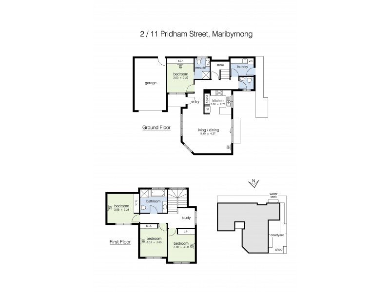 2/11 Pridham Street, Maribyrnong VIC 3032 Floorplan