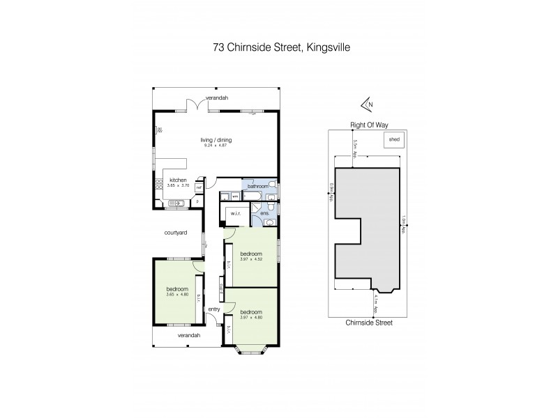 73 Chirnside Street, Kingsville VIC 3012 Floorplan