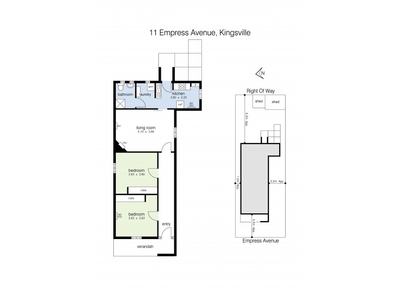 11 Empress Avenue, Kingsville VIC 3012 Floorplan