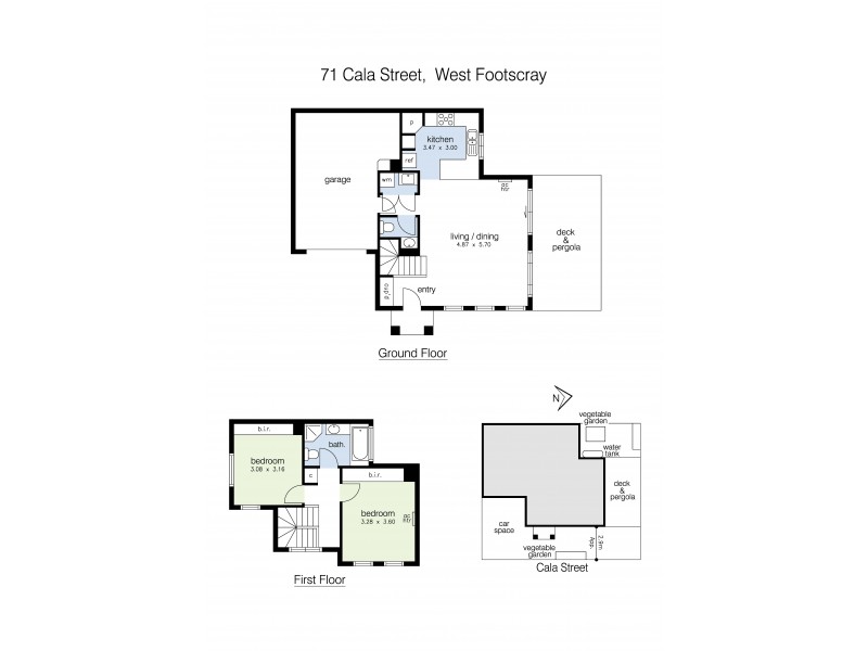 71 Cala Street, West Footscray VIC 3012 Floorplan
