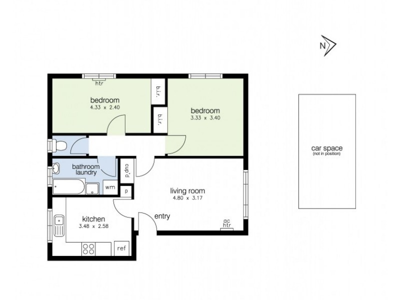 1/6 Hatfield Court, West Footscray VIC 3012 Floorplan