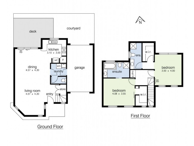 2/45 Paxton Street, South Kingsville VIC 3015 Floorplan