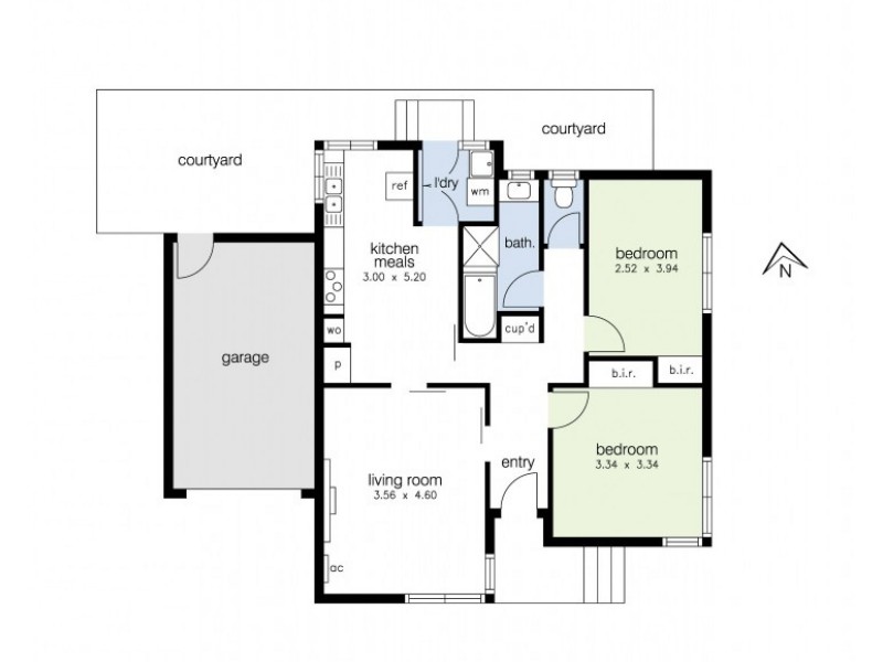 1/14 Edgar Street, Kingsville VIC 3012 Floorplan