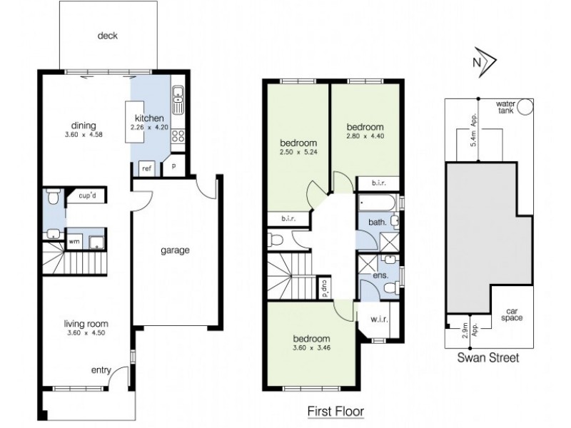 1/10 Swan Street, Footscray VIC 3011 Floorplan