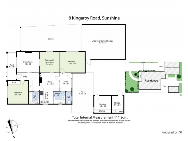 8 Kingaroy Road, Sunshine VIC 3020 Floorplan