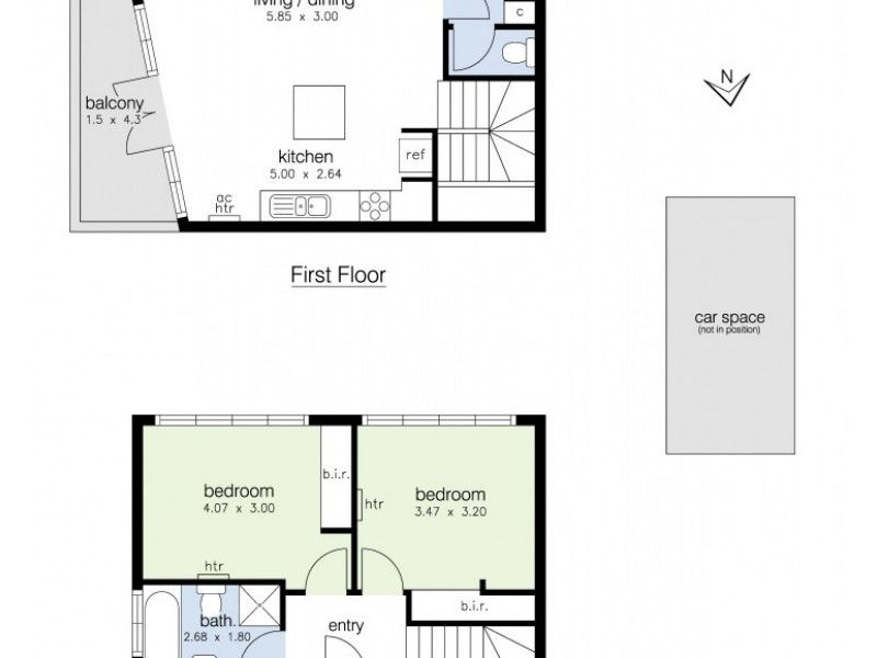 1/40 Murray Street, Yarraville VIC 3013 Floorplan