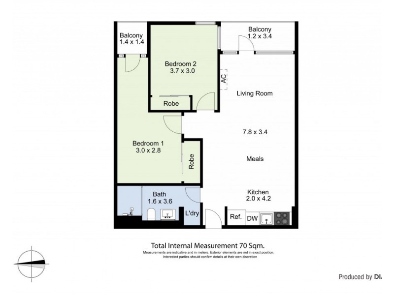 405/240 Barkly Street, Footscray VIC 3011 Floorplan