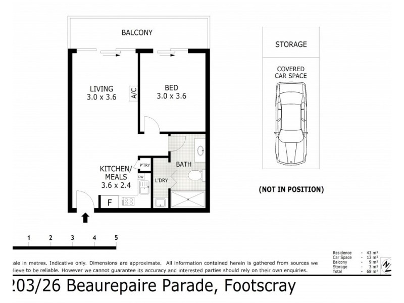 203/26 Beaurepaire Parade, Footscray VIC 3011 Floorplan