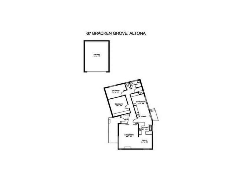 67 Bracken Gve, Altona VIC 3018 Floorplan