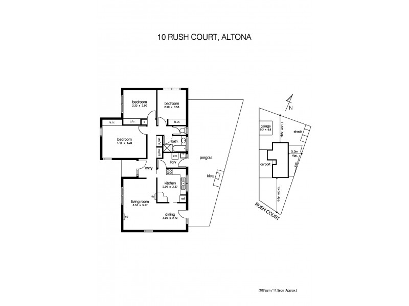 10 Rush Court, Altona VIC 3018 Floorplan