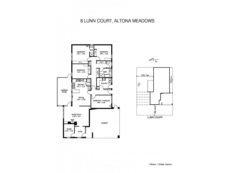 8 Lunn Court, Altona Meadows VIC 3028 Floorplan