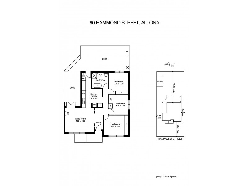 60 Hammond Street, Altona VIC 3018 Floorplan