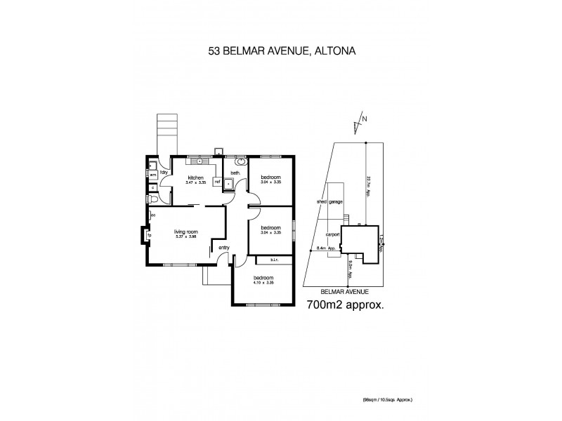 53 Belmar Avenue, Altona VIC 3018 Floorplan