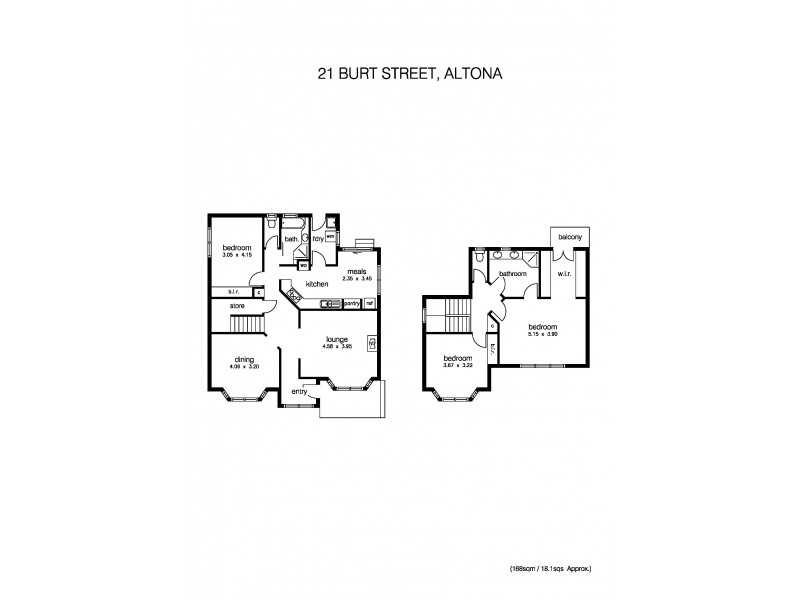 21 Burt Street, Altona VIC 3018 Floorplan