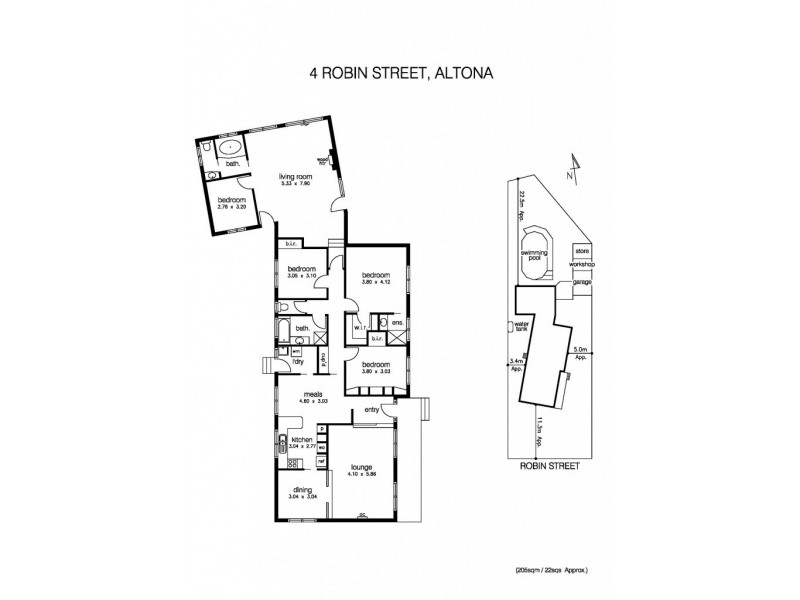 4 Robin Street, Altona VIC 3018 Floorplan
