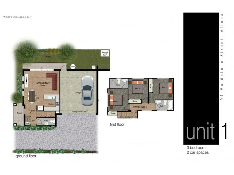 1/94 Maidstone Street, Altona VIC 3018 Floorplan