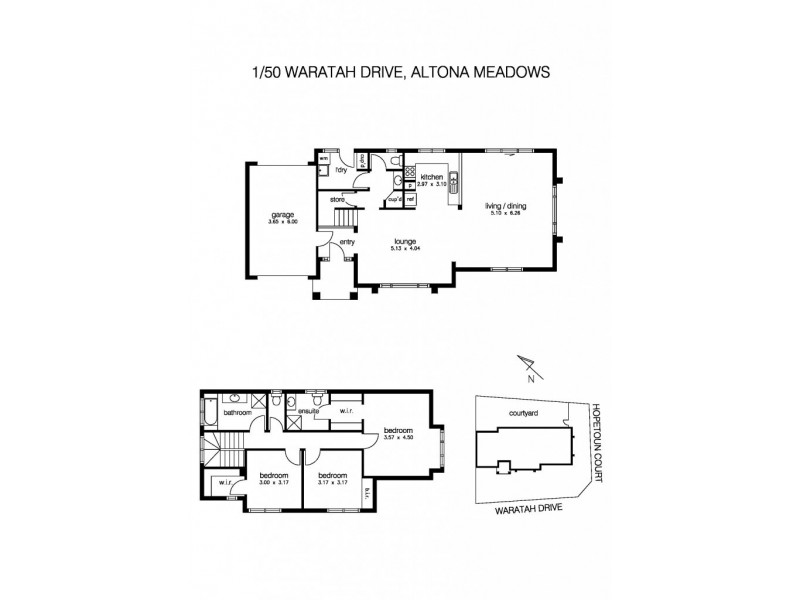 1/50 Waratah Drive, Altona Meadows VIC 3028 Floorplan