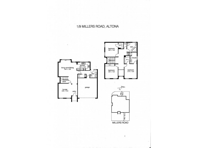 1/9 Millers Road, Altona VIC 3018 Floorplan