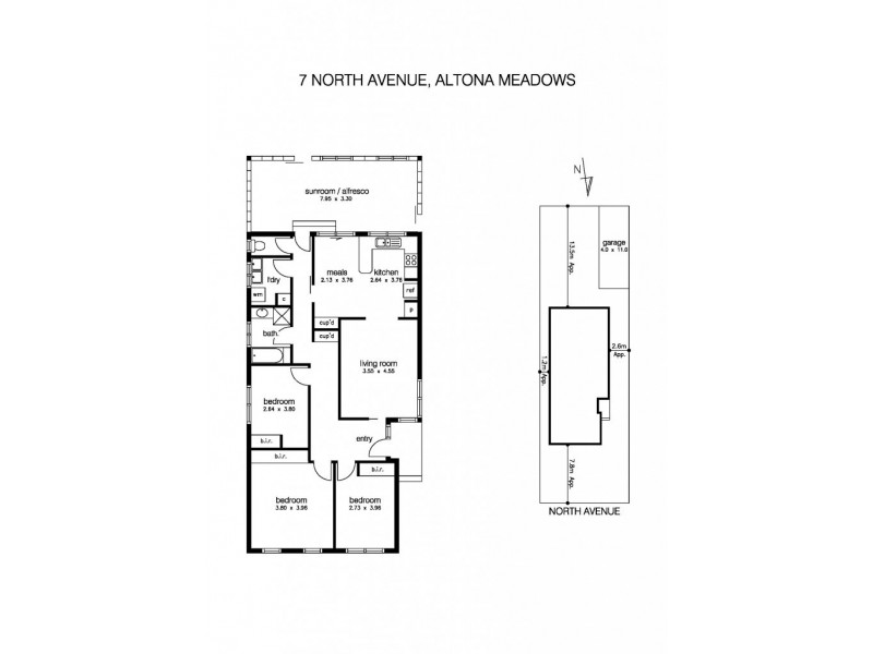 7 North Avenue, Altona Meadows VIC 3028 Floorplan