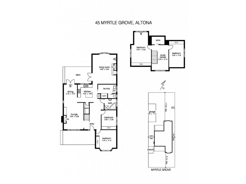 45 Myrtle Grove, Altona VIC 3018 Floorplan