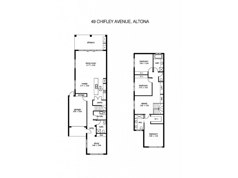 49 Chifley Ave, Altona VIC 3018 Floorplan