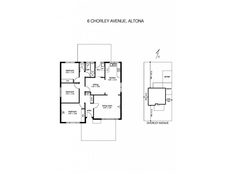6 Chorley Avenue, Altona VIC 3018 Floorplan