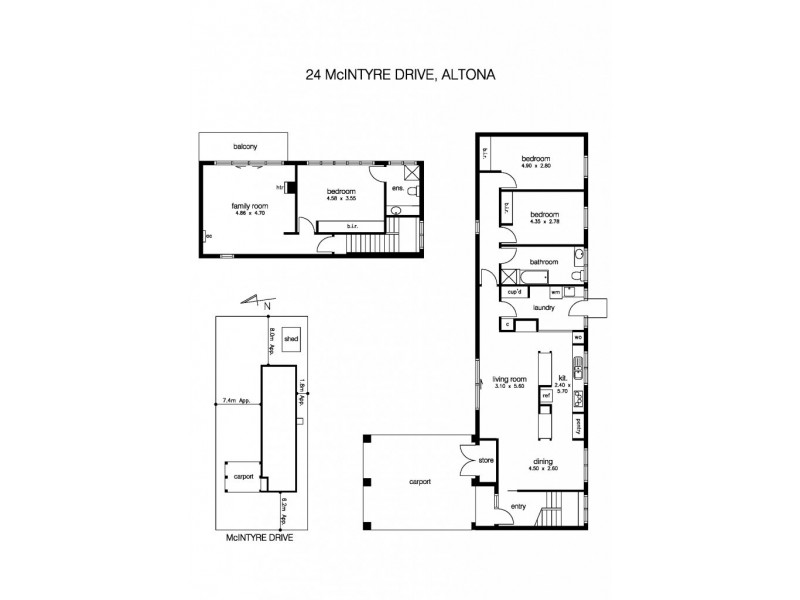 24 McIntyre Drive, Altona VIC 3018 Floorplan