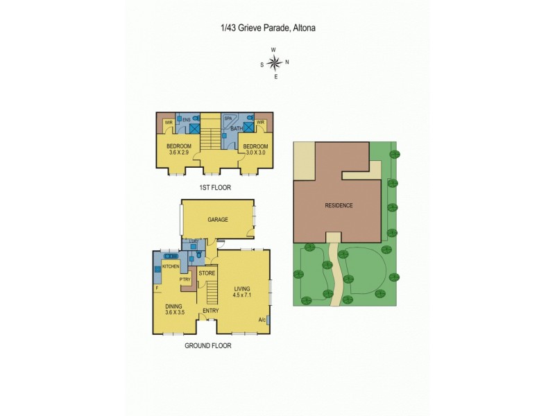 1/43 Grieve Parade, Altona VIC 3018 Floorplan