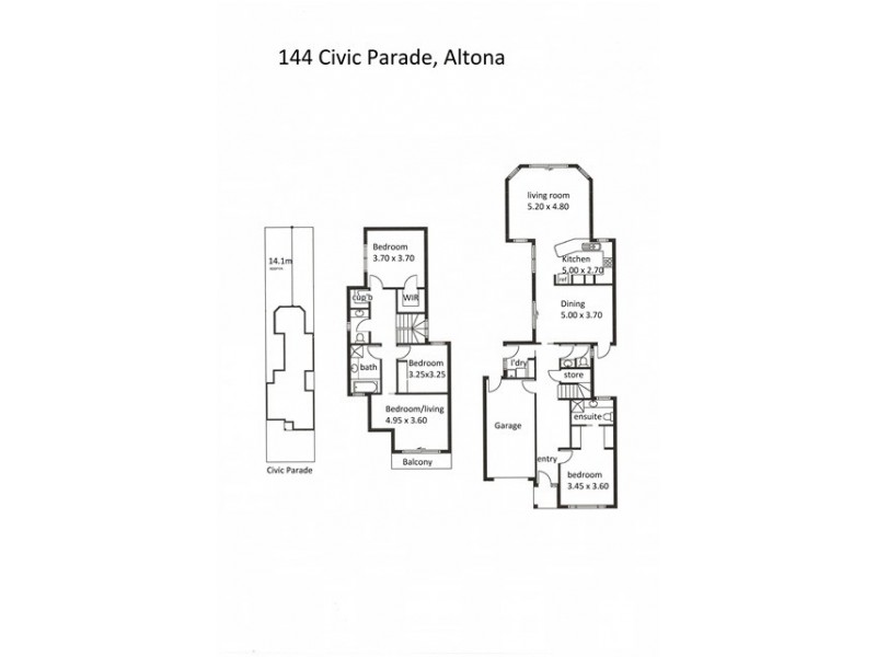 144 Civic Parade, Altona VIC 3018 Floorplan