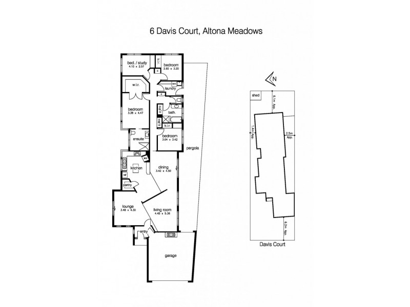 6 Davis Court, Altona Meadows VIC 3028 Floorplan