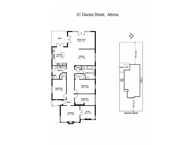 51 Davies Street, Altona VIC 3018 Floorplan