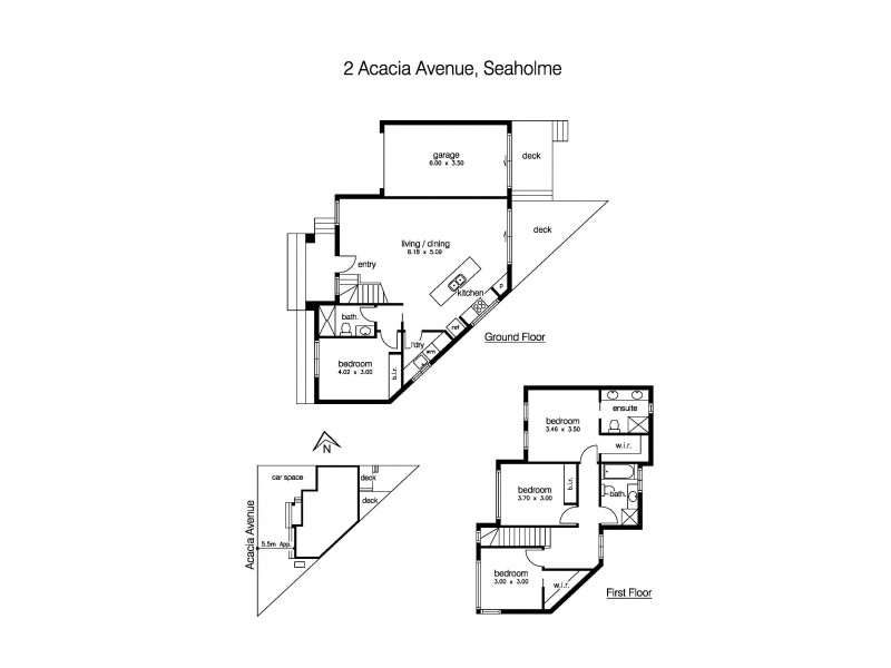 2 Acacia Avenue, Seaholme VIC 3018 Floorplan