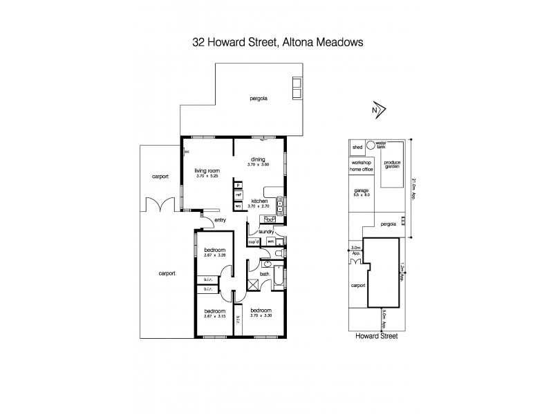 32 Howard Street, Altona Meadows VIC 3028 Floorplan