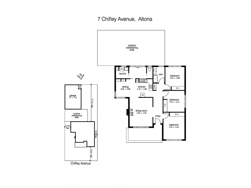 7 Chifley Avenue, Altona VIC 3018 Floorplan