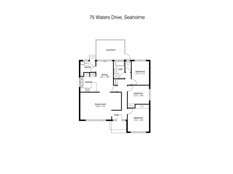 75 Waters Drive, Seaholme VIC 3018 Floorplan
