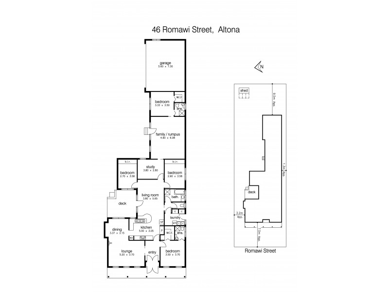 46 Romawi Street, Altona VIC 3018 Floorplan