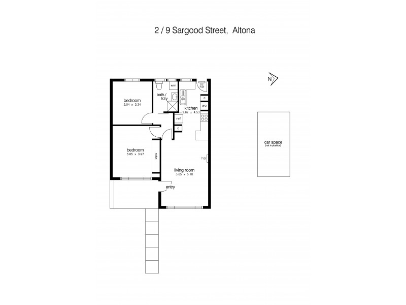2/9 Sargood Street, Altona VIC 3018 Floorplan