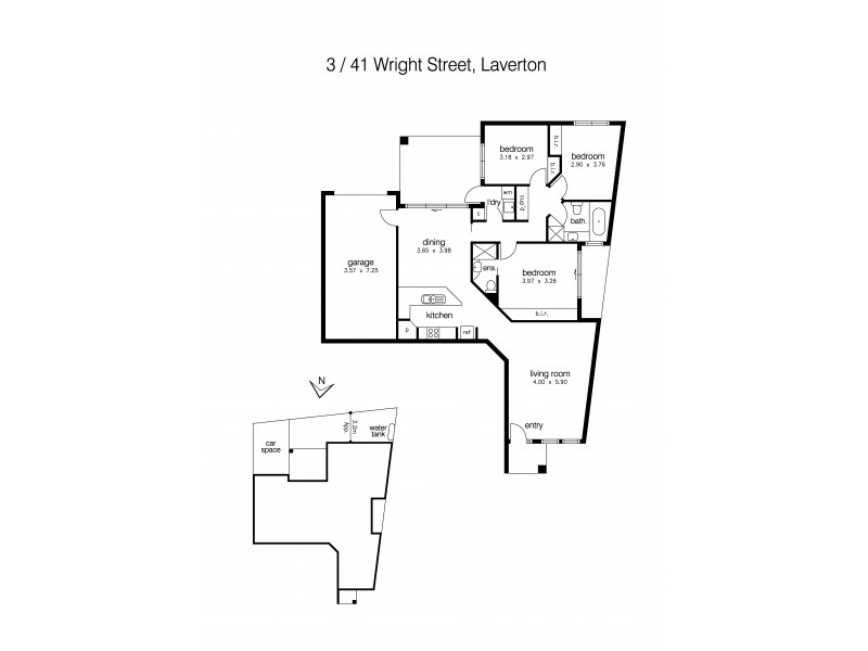 3/41 Wright Street, Laverton VIC 3028 Floorplan
