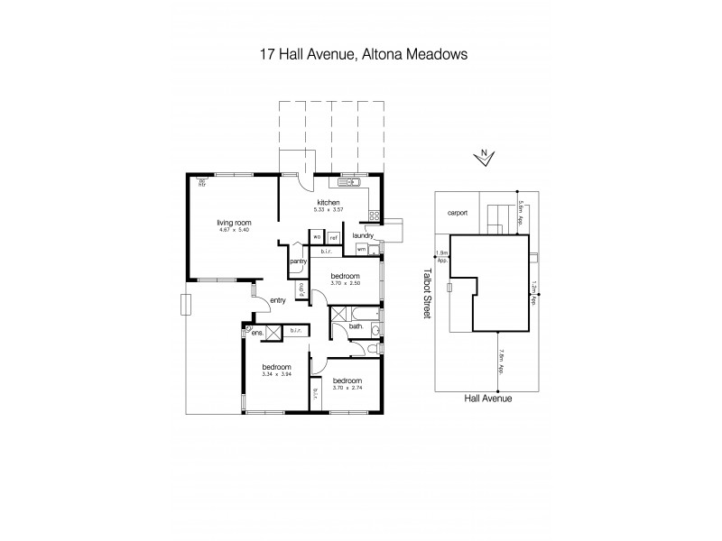 17 Hall Ave, Altona Meadows VIC 3028 Floorplan