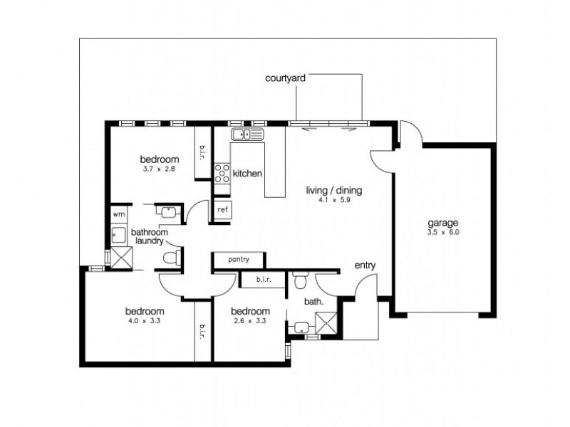 3/40 Romawi Street, Altona VIC 3018 Floorplan