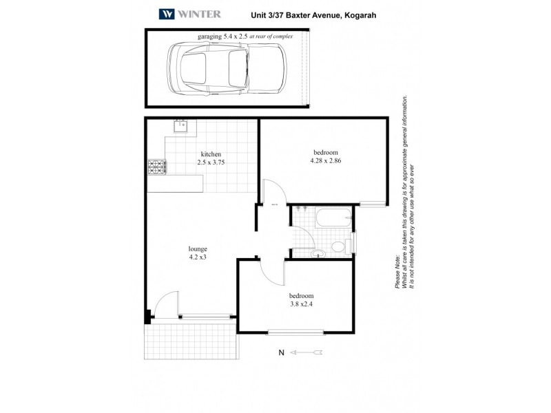 3/37 Baxter Avenue, Kogarah NSW 2217 Floorplan