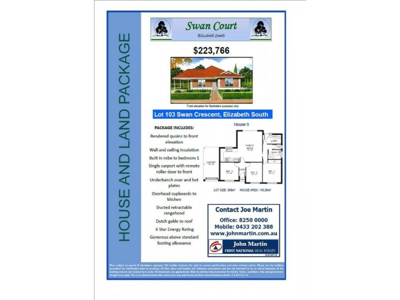 Lot 103 Swan Crescent, Elizabeth South SA 5112
