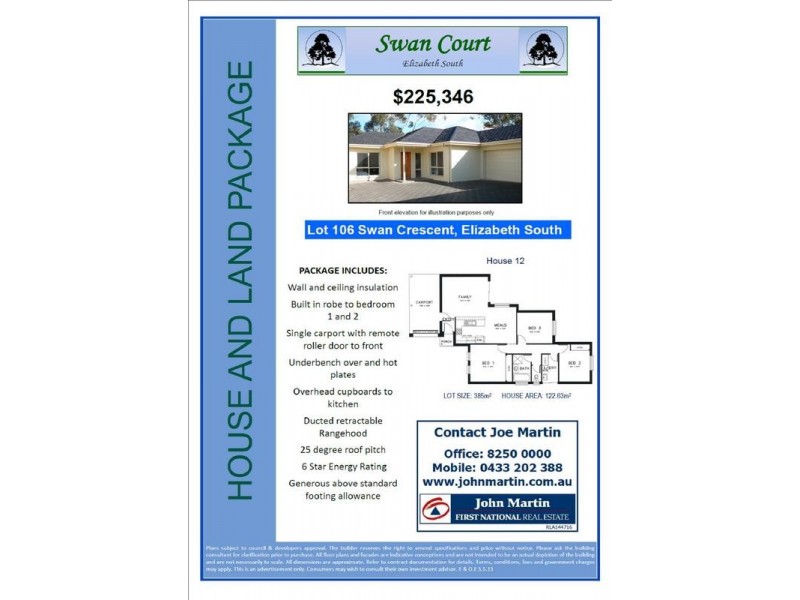 Lot 106 Swan Crescent, Elizabeth South SA 5112