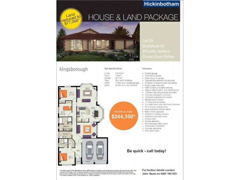 Lot 59 Bradshaw Street, Whyalla Jenkins SA 5609