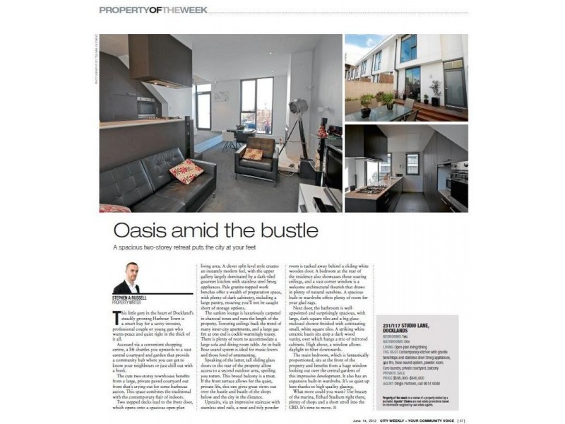 231/117 Studio Lane, Docklands VIC 3008