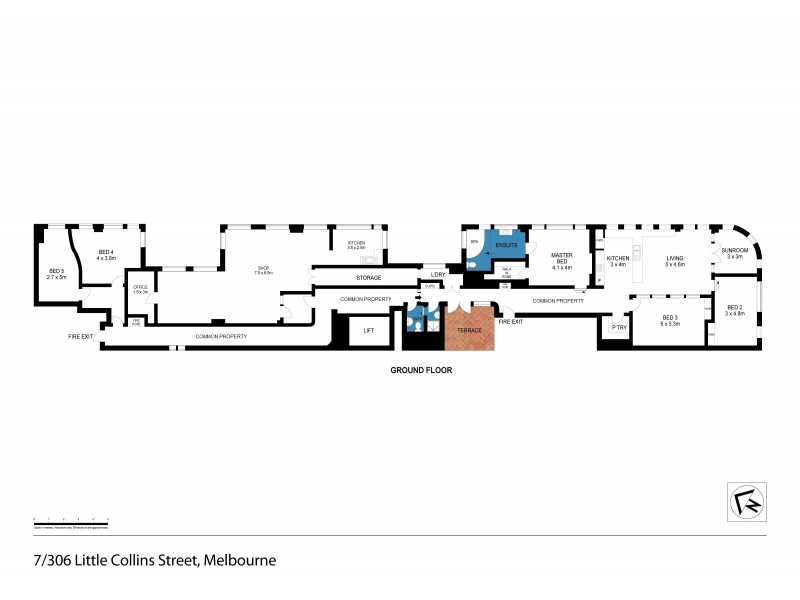 306 Little Collins Street – The Penthouse, Melbourne VIC 3000 Floorplan