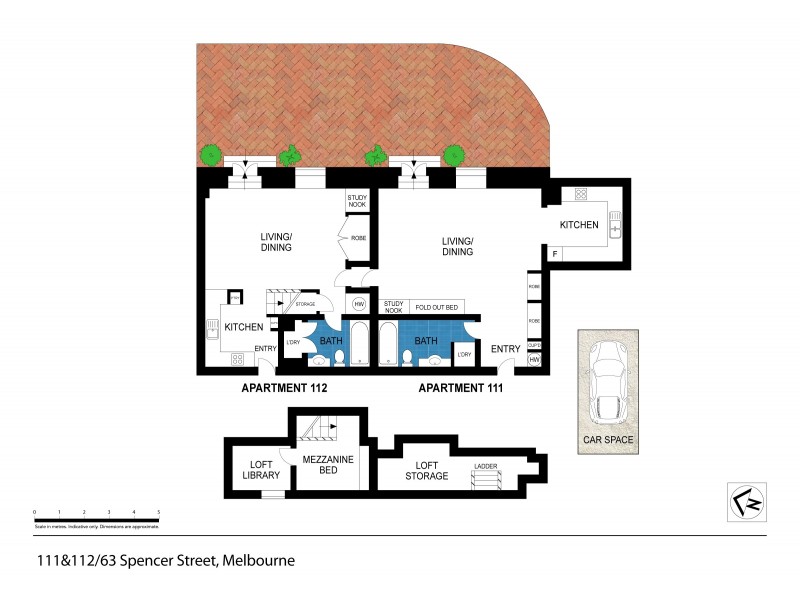 111 & 112/63 Spencer St, Melbourne VIC 3000 Floorplan