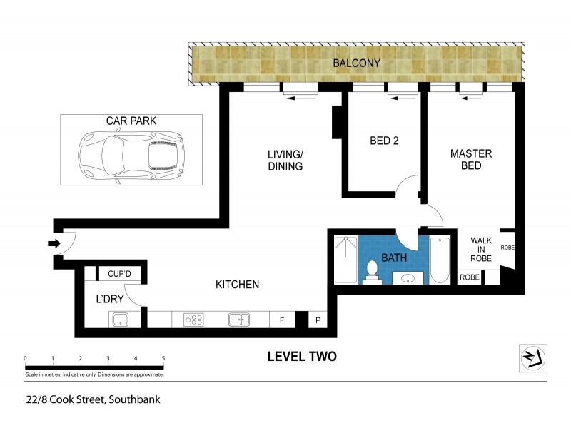 22/8 Cook Street, Southbank VIC 3006 Floorplan