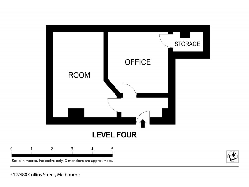 412/480 Collins Street, Melbourne VIC 3000 Floorplan