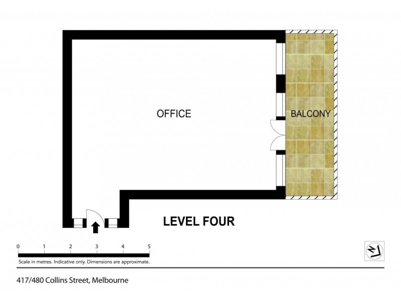 417/480 Collins St, Melbourne VIC 3000 Floorplan